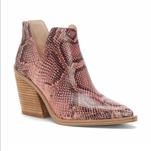 Vince Camuto Shoes - NEW Vince Camuto Gigietta Snakeskin Leather Bootie